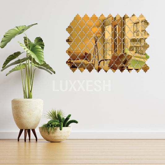 Acrylic Diamond Border Mirror Wall Decor I 3D mirror wall decor I Home Decor wall items Pakistan