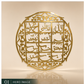 Premium Acrylic Mirror Looh e Qurani (Round) Islamic Calligraphy Wall Decor