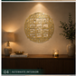 Premium Acrylic Mirror Looh e Qurani (Round) Islamic Calligraphy Wall Decor