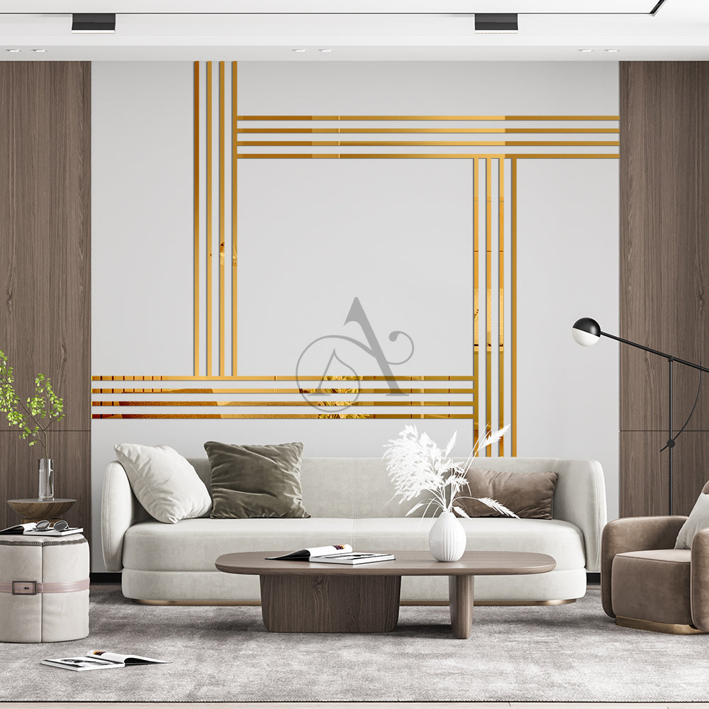 Acrylic Strips Mirror Wall Decor & Home Decor *