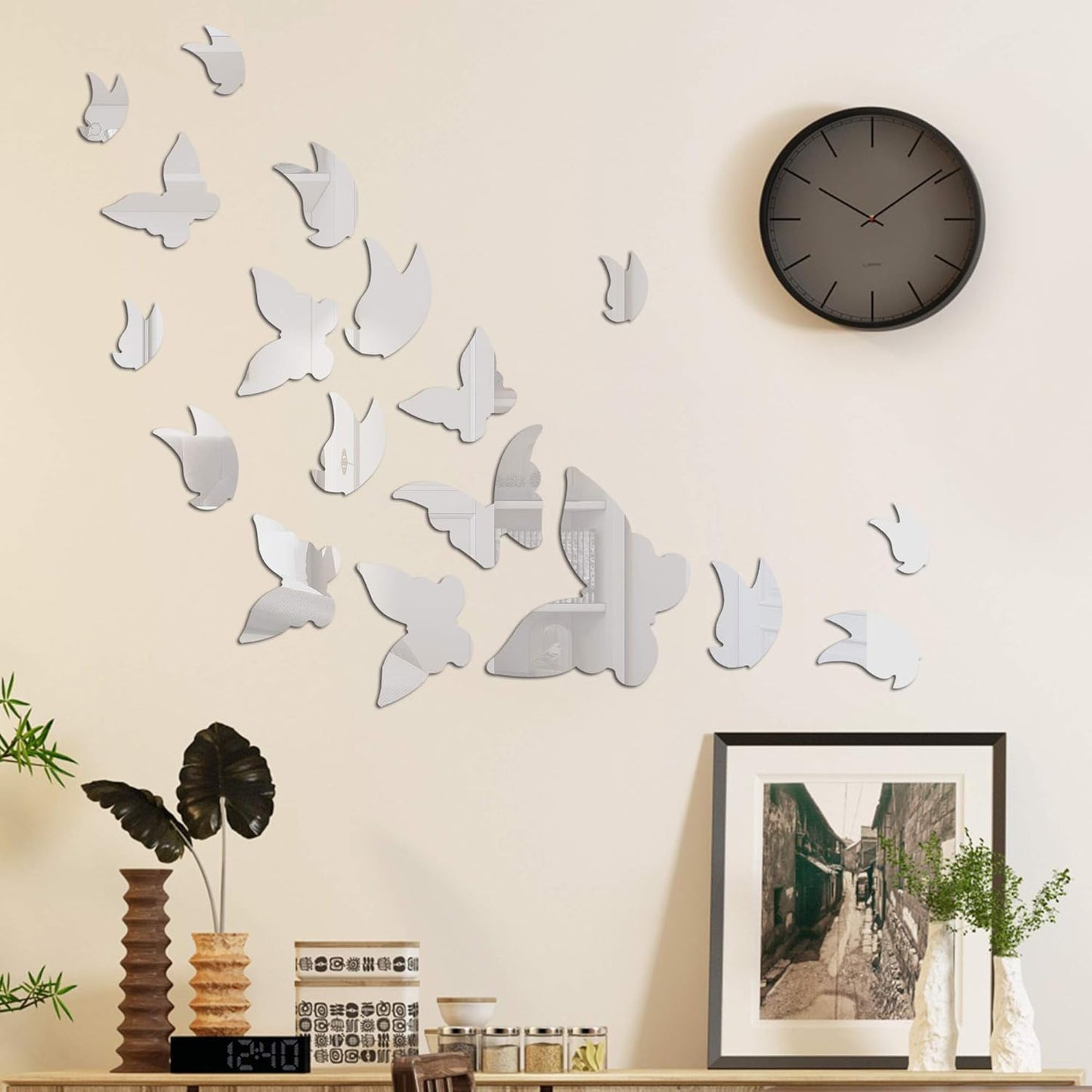 Acrylic Mirror Butterfly Wall Decals *
