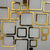 Acrylic Square Rings Mirror Wall Stickers