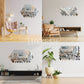 Acrylic Diamond Border Mirror Wall Decor I 3D mirror wall decor I Home Decor wall items Pakistan