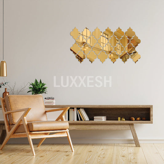 Acrylic Diamond Border Mirror Wall Decor I 3D mirror wall decor I Home Decor wall items Pakistan
