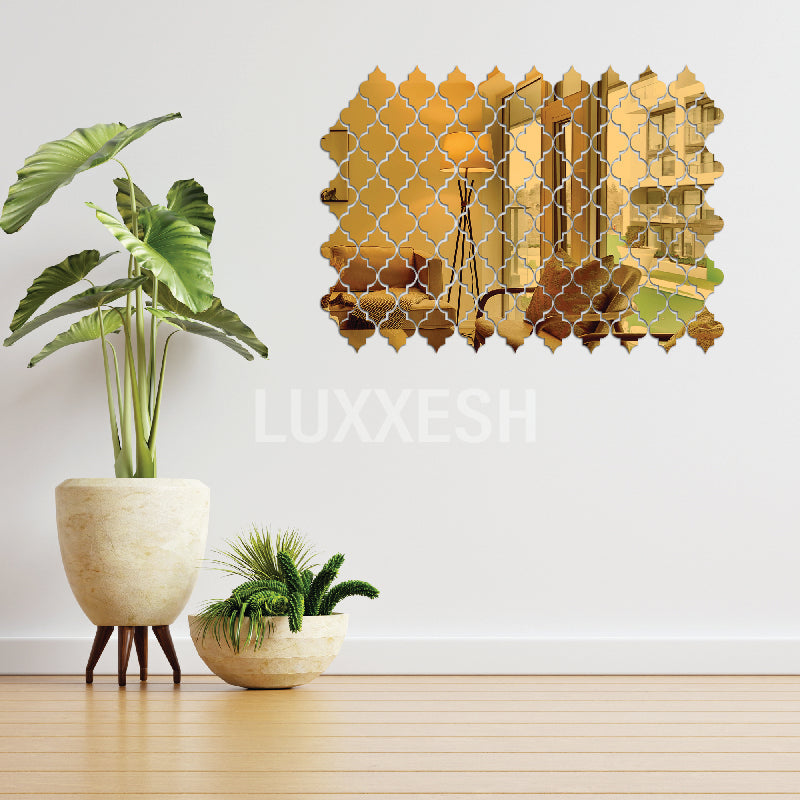 Acrylic Diamond Border Mirror Wall Decor I 3D mirror wall decor I Home Decor wall items Pakistan