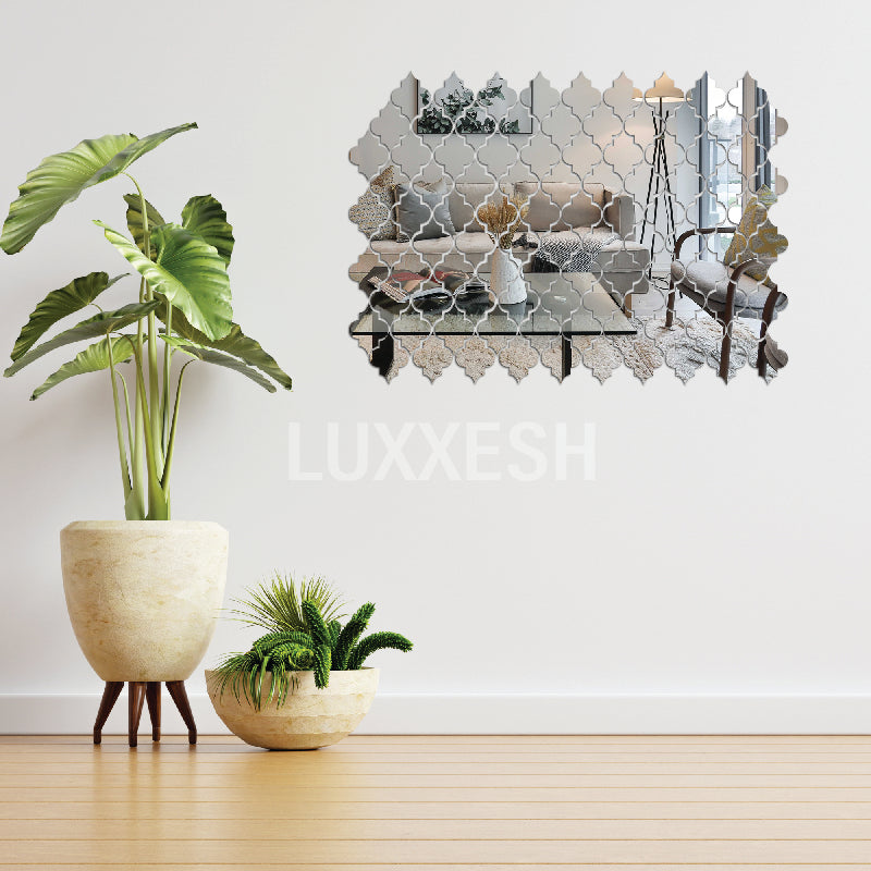 Acrylic Diamond Border Mirror Wall Decor I 3D mirror wall decor I Home Decor wall items Pakistan