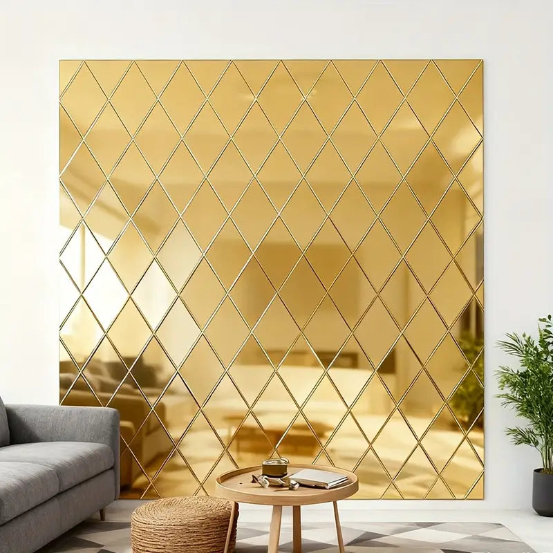 3D Ploygon Acrylic Mirror Wall Sticker *