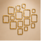 Acrylic Square Ring Mirror Wall Stickers – Structured Geometric Luxury