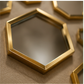 Acrylic Hexagon Ring Mirror Wall Decor – Geometric Luxury Wall Art
