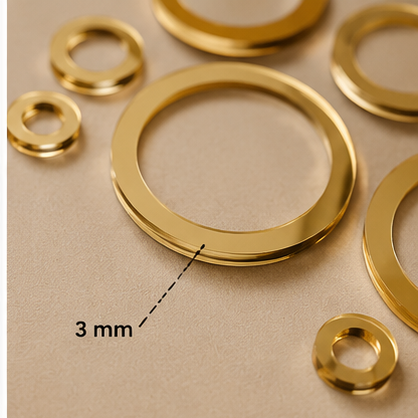 Acrylic Circle Ring Mirror Wall Decor – Minimalist Luxury Wall Art
