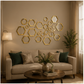 Acrylic Hexagon Ring Mirror Wall Decor – Geometric Luxury Wall Art