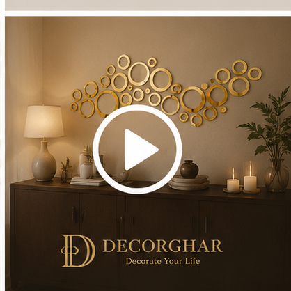 Acrylic Circle Ring Mirror Wall Decor – Minimalist Luxury Wall Art