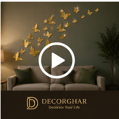 Acrylic Mirror Butterfly Wall Decals – 3D Luxury Wall Art