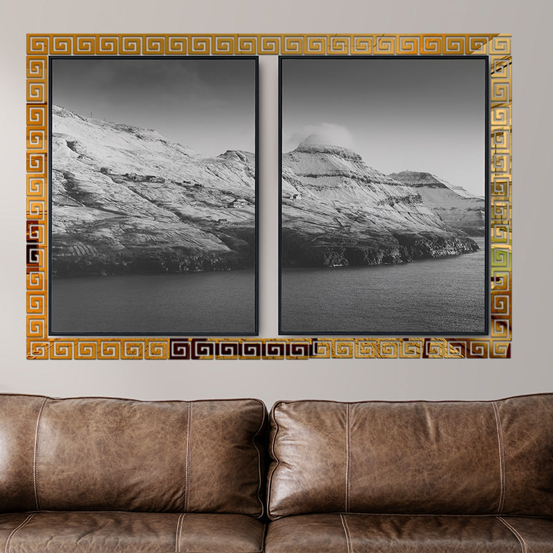 Border Greek Mirror Wall Sticker *
